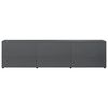 vidaXL TV Cabinet High Gloss Grey 120x34x30 cm Engineered Wood