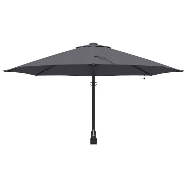 vidaXL Garden Parasol Manual Anthracite 248 x 248 x 148 cm