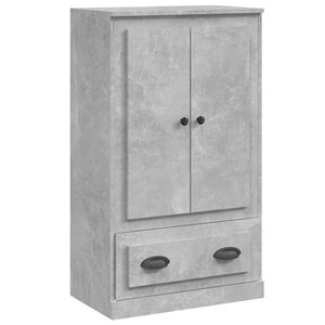 vidaXL Highboard Concrete Grey 60x35.5x103.5 cm Engineered Wood