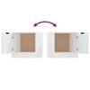 vidaXL Bedside Cabinets 2 pcs White 40x39x40 cm
