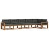 vidaXL Outdoor Sofa Set with Cushion 6 pcs Natural and Anthracite