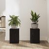 vidaXL Plant Stand 2 pcs Black Oak 20 x 20 x 30 cm Engineered Wood