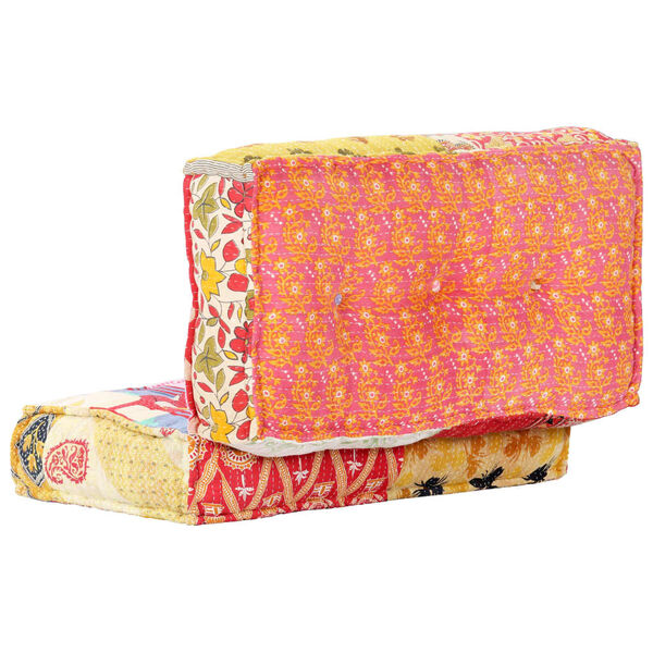 vidaXL Pouffe 100x100x20 cm Patchwork Fabric