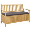 vidaXL Storage Bench with Cushion with Storage 120 x 63 x 84 cm
