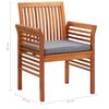 vidaXL 9 Piece Outdoor Dining Set with Cushions Solid Wood Acacia