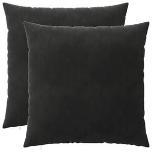 vidaXL Cushion with Pillow HEERLEN 2 pcs Black Velvet