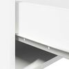 vidaXL Wall-mounted Bedside Cabinet with LED Lights White