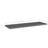 vidaXL Bookshelf Boards 4 pcs High Gloss Grey 60x20x1.5 cm Engineered Wood