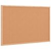 vidaXL Cork Board with Solid Pine Wood Frame 60x40 cm