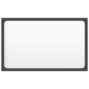 vidaXL Bathroom Mirror Grey 60x1.5x37 cm Engineered Wood
