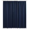 vidaXL Blackout Curtain with Hooks Blue 290x245 cm