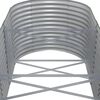 vidaXL Garden Raised Bed Powder-coated Steel 620x80x68 cm Grey