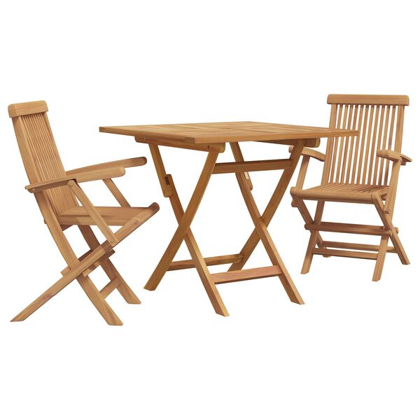 vidaXL Garden Dining Set 3 pcs Brown Solid Acacia Wood