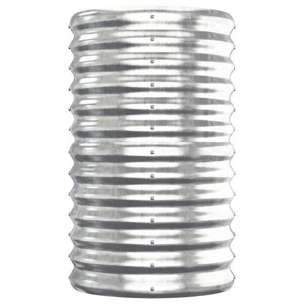 vidaXL Garden Raised Bed Galvanised Steel 152x40x68 cm Silver