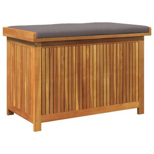 vidaXL Outdoor Cushion Box 90x50x60.5 cm Solid Wood Acacia