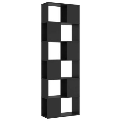 vidaXL Book Cabinet Room Divider Grey 60x24x186 cm Engineered Wood