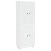 vidaXL Cabinet Set 2 pcs White Engineered Wood