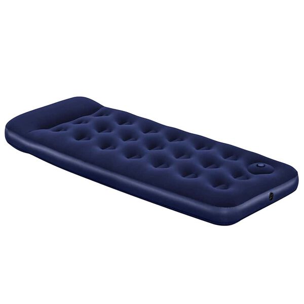 Bestway Inflatable Flocked Airbed with Built-in Foot Pump 185 x 76 x 28 cm