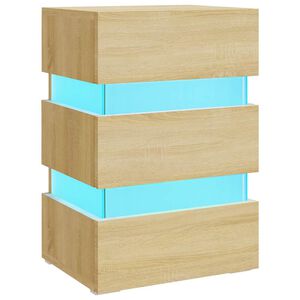 vidaXL Bedside Cabinet | Sonoma oak | Engineered wood | Standard