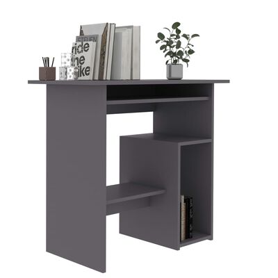 vidaXL Desk Grey 80x45x74 cm Engineered Wood