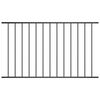 vidaXL Fence Panel Powder-coated Steel 1.7x1 m Black