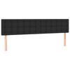 vidaXL Headboards Black 160x5x78/88 cm Faux Leather