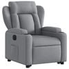 vidaXL Electric Stand up Recliner Chair Light Grey Fabric