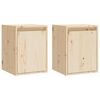 vidaXL Wall Cabinets 2pcs 30x30x40 cm Solid Wood Pine
