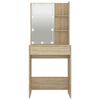vidaXL Dressing Table with LED Sonoma Oak 60x40x140 cm