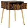 vidaXL Bedside Cabinet Smoked Oak 40x40x56 cm Engineered Wood
