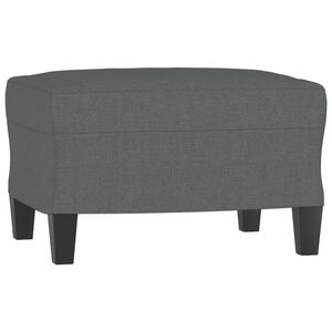 vidaXL Footstool Dark Grey 60x50x41 cm Fabric