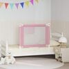 vidaXL Toddler Safety Bed Rail Pink 90x25 cm Fabric