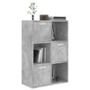 vidaXL Storage Cabinet Concrete Grey 60x29.5x90 cm Engineered Wood