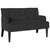 vidaXL Chesterfield Bench Black 112 x 65.5 x 75 cm Velvet