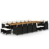 vidaXL Garden Dining Set | Black