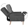 vidaXL Reclining Chair Dark Grey Fabric