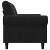 vidaXL 2-Seater Sofa Black 120 cm Velvet