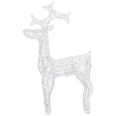 vidaXL Reindeer Christmas Decoration 90 LEDs 60x16x100 cm Acrylic