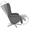 vidaXL Massage Recliner Chair with Footrest Dark Grey Fabric