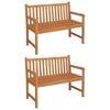 vidaXL 5 Piece Garden Dining Set Solid Wood Teak