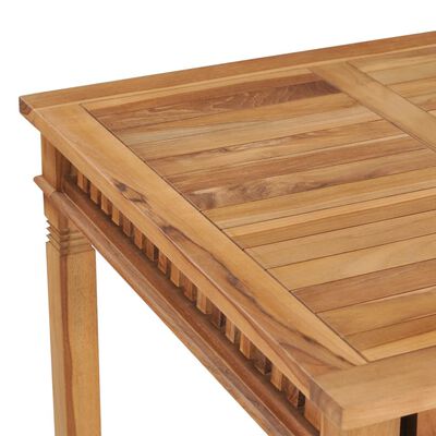 vidaXL Garden Dining Table 80x80x80 cm Solid Teak Wood