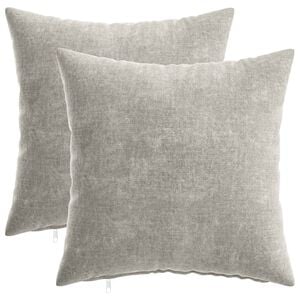 vidaXL Cushion Cover 2 pcs HEERLEN Light Grey 40 x 40 cm