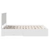vidaXL Bed Frame with Headboard White 150 x 200 cm Engineered Wood