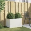 vidaXL Planter White 62x47x46 cm Steel
