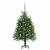 vidaXL Artificial Pre-lit Christmas Tree with Ball Set 120 cm Green