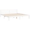 vidaXL Bed Frame without Mattress White Super King Size Solid Wood