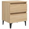 vidaXL Bed Cabinets 2 pcs Sonoma Oak 40x35x50 cm Engineered Wood