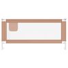 vidaXL Toddler Safety Bed Rail Taupe 200x25 cm Fabric