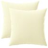 vidaXL Cushion with Pillow HEERLEN 2 pcs Cream Polyester