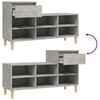 vidaXL Shoe Cabinet Concrete Grey 102x36x60 cm Engineered Wood